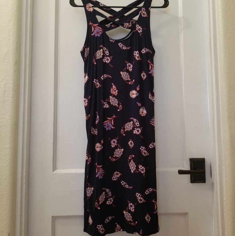 Women's Medium Black Dress Floral Print